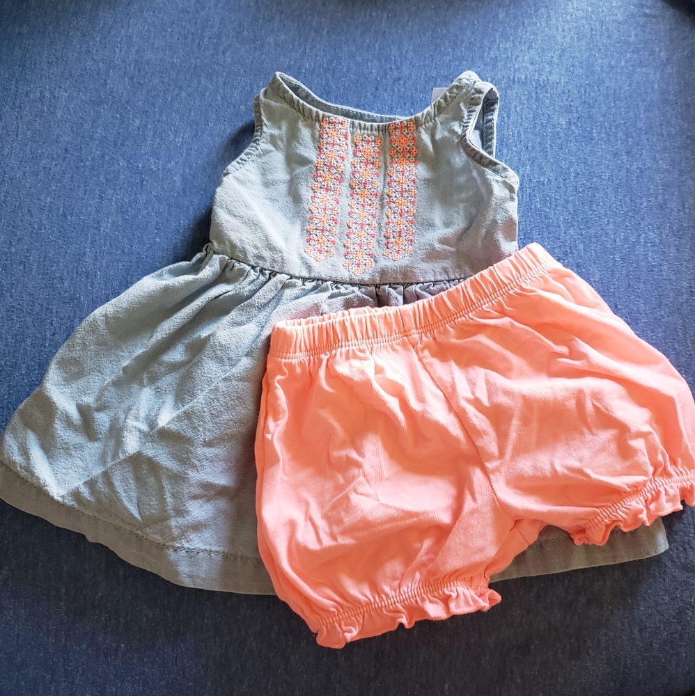 Jean style dress w/ Bloomers